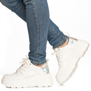 Pantofi sport Gloria alb