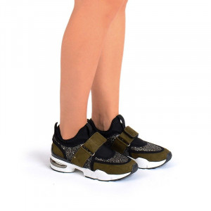 Pantofi sport la moda Bella olive