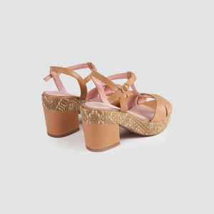 Sandale dama, DIALA, Beige