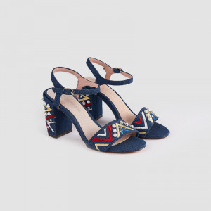 Sandale Dama, PERLA, Jeans