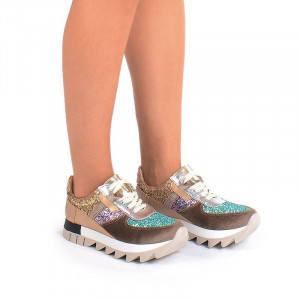 Sneakers la moda bronze Salma