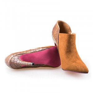 Botine cu toc la moda Angelina