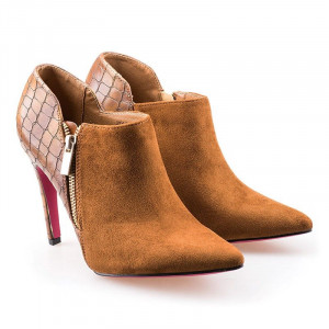 Botine cu toc la moda Angelina