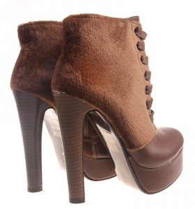 Botine dama coffee Style