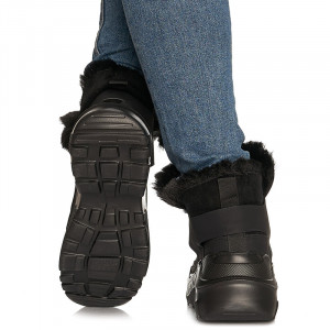 Ghete sport imblanite Alba negru