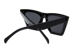 Ochelari de soare vintage cu model patrat Giuliana negru