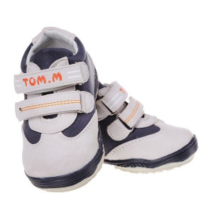 Pantofi copii Tom Tom beige /blue marimi 21-26
