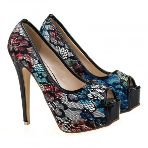 Pantofi cu platforma snake Anita