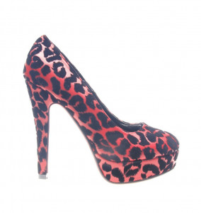 Pantofi dama red Leopard