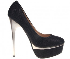 Pantofi negrii cu platforma Goldie