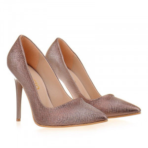 Pantofi stiletto Adele bronze