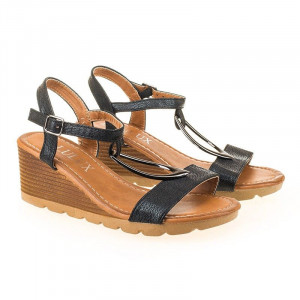 Sandale cu Platforma Casual Maria Negru