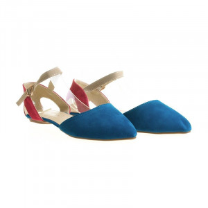 Balerini Piele Albastri Trendy Giulia