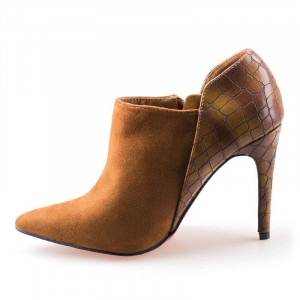 Botine cu toc la moda Angelina