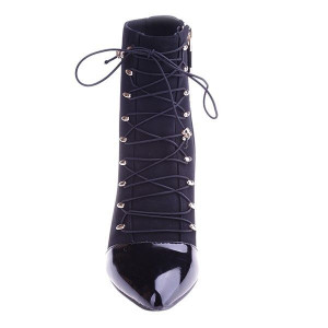 Botine Myka black /pat/black/lami
