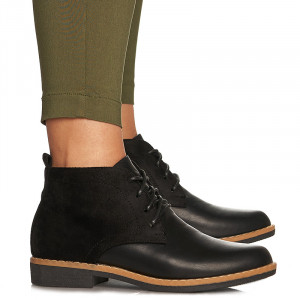Ghete casual cu siret Roma negru