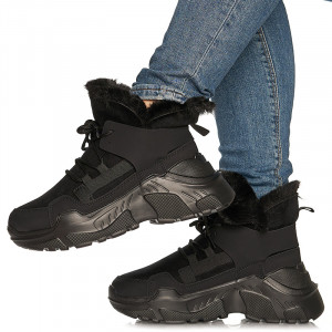Ghete sport imblanite Alba negru