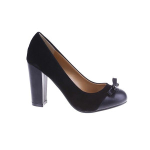 Pantofi Carla negru/pu/sued