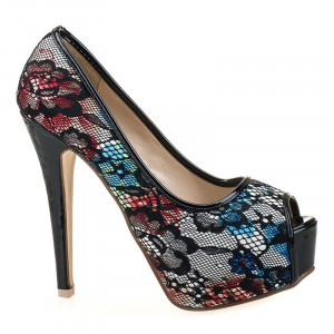 Pantofi cu platforma snake Anita