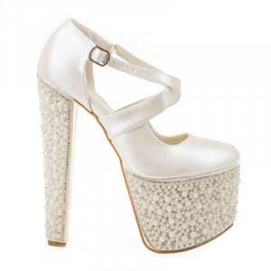 Pantofi de mireasa cu platfroma Bianca