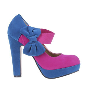 Pantofi Sorana blu/ fuchsia