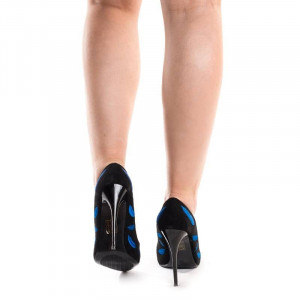 Pantofi stiletto din velur Amalia lips