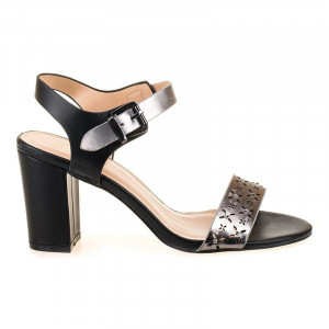 Sandale office cu toc Amalia negru