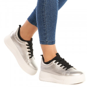 Sneakers dama Martina argintiu
