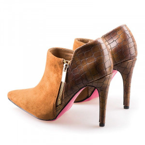 Botine cu toc la moda Angelina