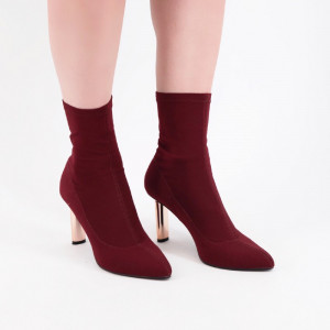Botine dama LACY bordo