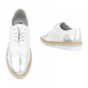 Pantofi casual , dama, Argintiu