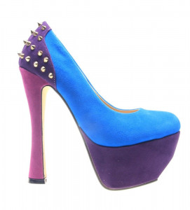 Pantofi dama albastri Spider