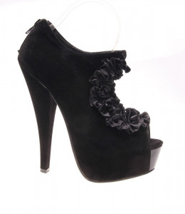Pantofi de dama black Floral