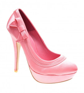 Pantofi de dama coral satin Dinner in Town
