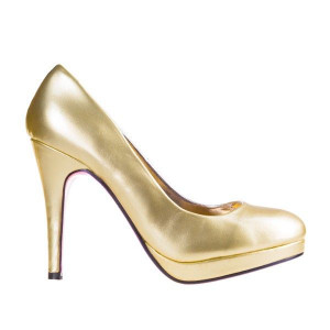 Pantofi Dunya gold