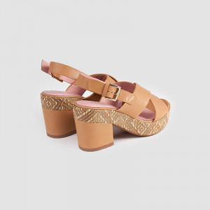 Sandale dama, ALMIRA, Beige