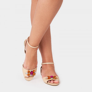 Sandale Dama, CRISTELLE, Creme