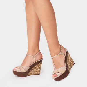 Sandale dama, ELESA, Beige