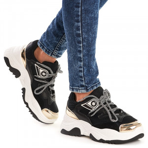 Sneakers dama trendy Sofia negru