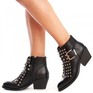 Botine cu toc trendy Yasmina