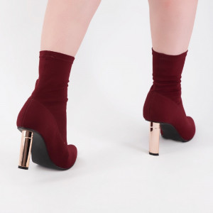 Botine dama LACY bordo