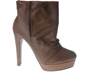 Botine khaki cu toc Pabla