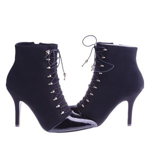 Botine Myka black /pat/black/lami
