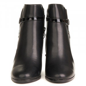 Botine office cu toc gros Alma negru