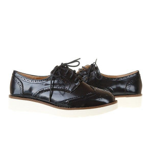 Pantofi oxford din lac Kimo
