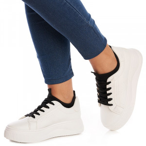 Sneakers dama Martina alb