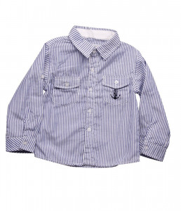 Camasa baieti white/blue Justin