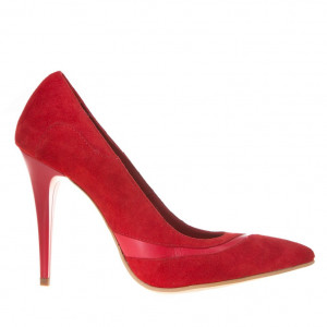 Pantofi Wendy rosii piele