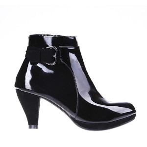 Botine Geni negru/pat/lami