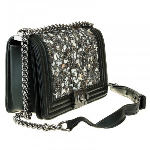 Clutch trendy cu pietre Nadine
